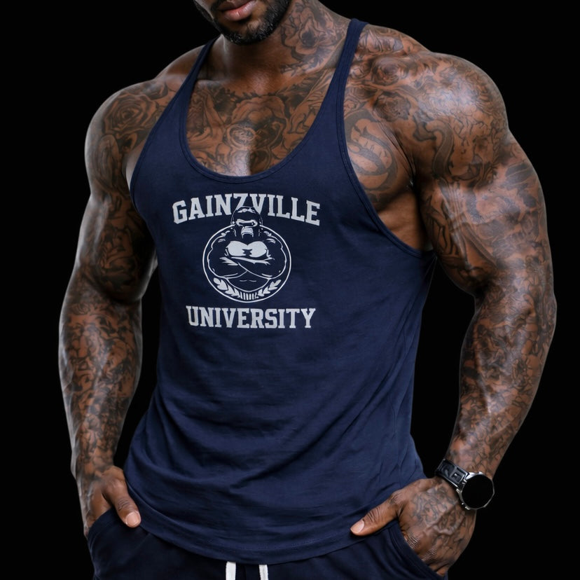 Gainzville University Signature Stringer Tank