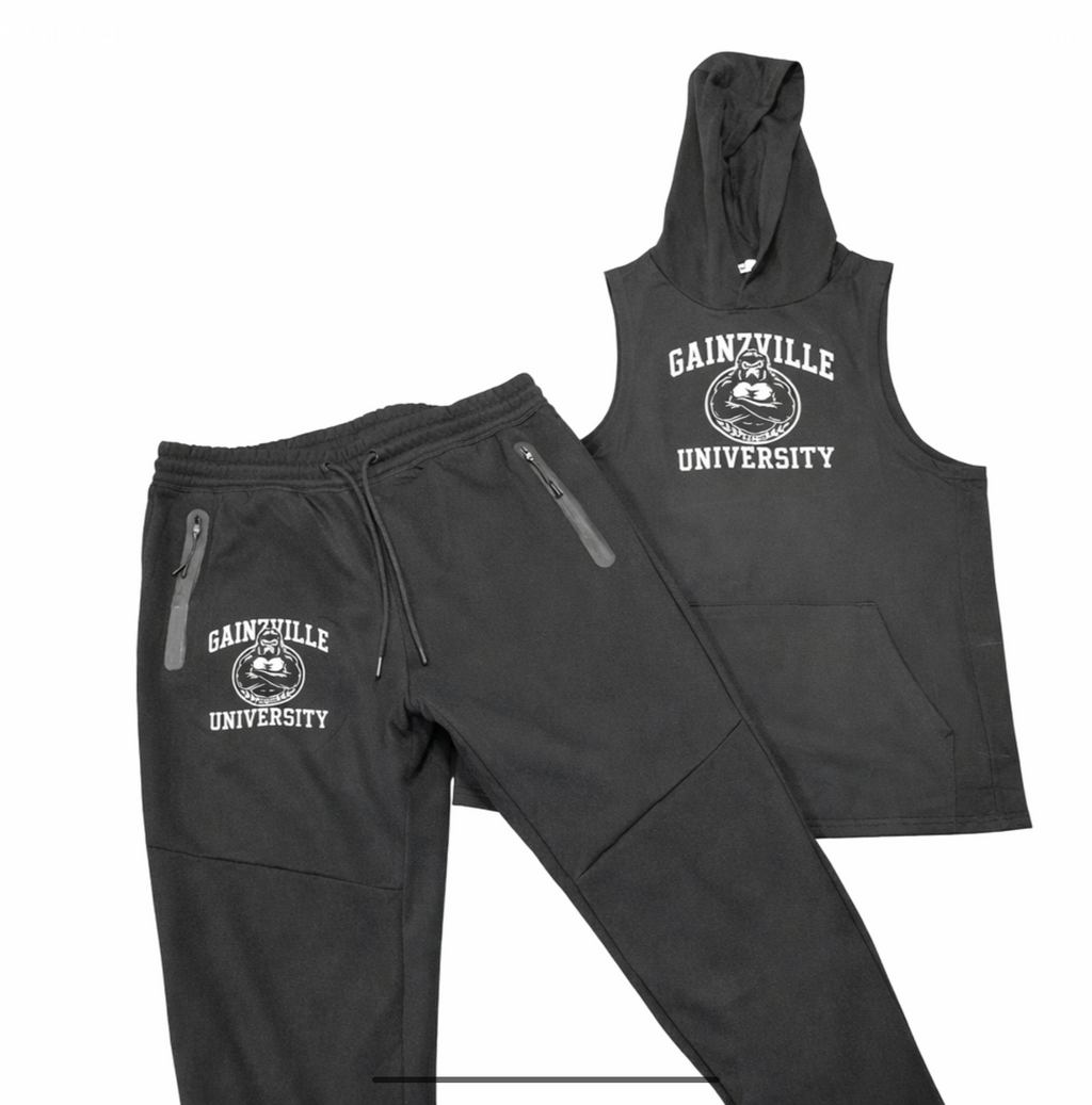 Gainzville University Signature Sleeveless Hoodie